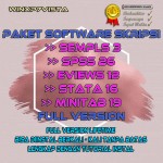 Paket Software Skripsi SmartPLS 3, SPSS 26, eViews 12, Stata 16, Minitab 19
